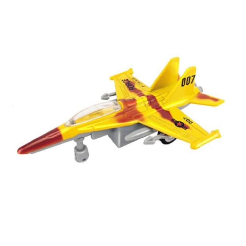 Çek Bırak Mini Metal Uçak - Sarı (Lisinya) Çek Bırak Mini Metal Uçak - Sarı (Lisinya)