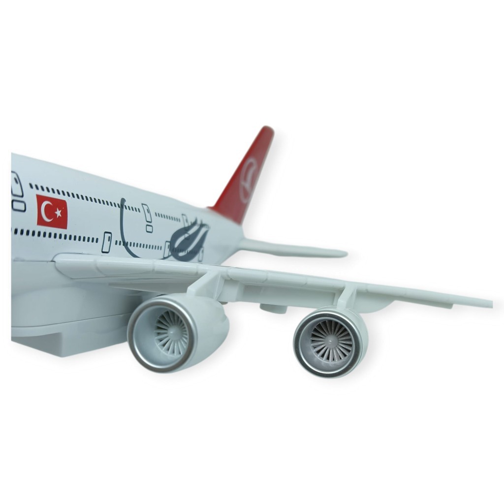 Çek Bırak Metal Yolcu Uçağı - 21 cm - Büyük Boy (Lisinya) Çek Bırak Metal Yolcu Uçağı - 21 cm - Büyük Boy (Lisinya)