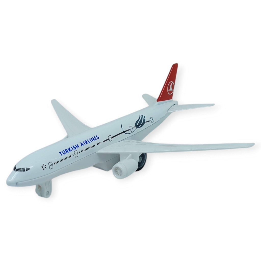 Çek Bırak Metal Yolcu Uçağı - 15 cm - Küçük Boy (Lisinya)