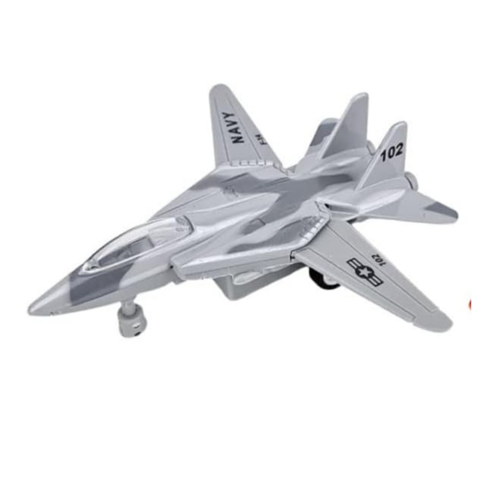 Çek Bırak Mini Metal Uçak - Gri (Lisinya) Çek Bırak Mini Metal Uçak - Gri (Lisinya)