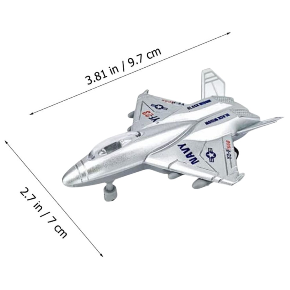 Çek Bırak Mini Metal Uçak - Gri (Lisinya) Çek Bırak Mini Metal Uçak - Gri (Lisinya)