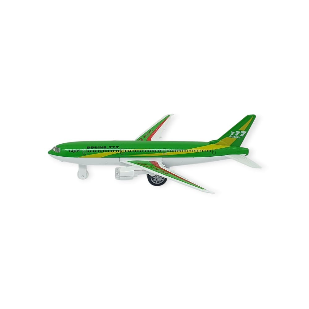 Çek Bırak Sesli Işıklı Metal Uçak - 180 - Yeşil (Lisinya) Çek Bırak Sesli Işıklı Metal Uçak - 180 - Yeşil (Lisinya)