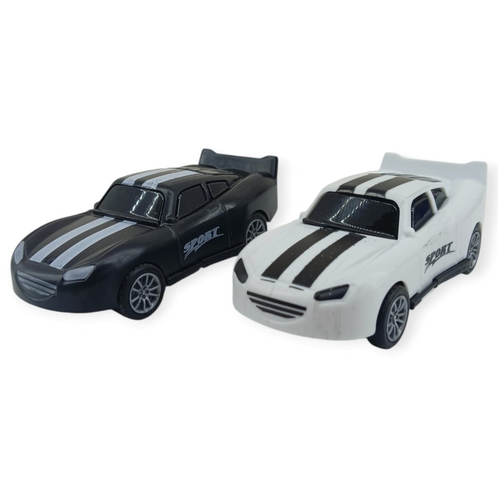 Çek Bırak Nascar Arabası 10.5 Cm - BP-035-SİYAH/BEYAZ (Lisinya)