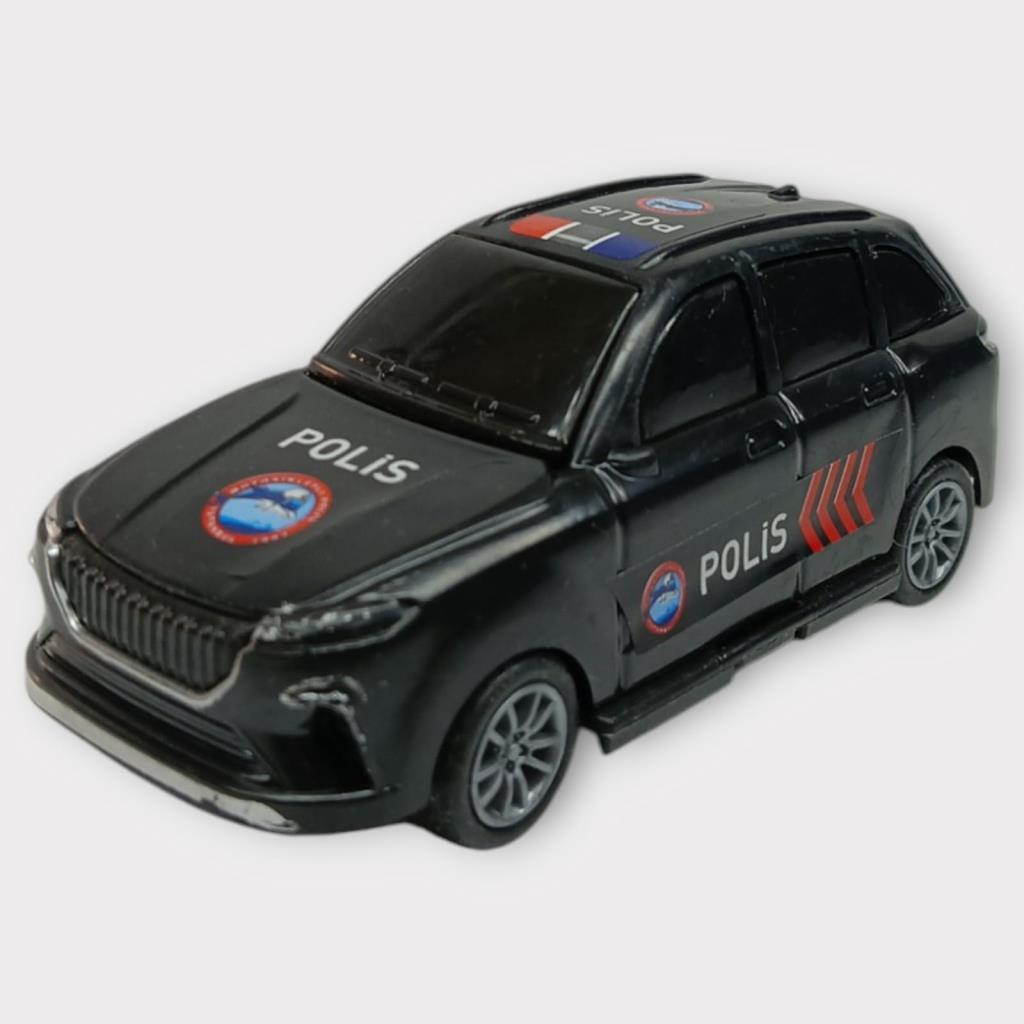 Çek Bırak TOGG Polis Arabası -Siyah Hatchback (Lisinya)