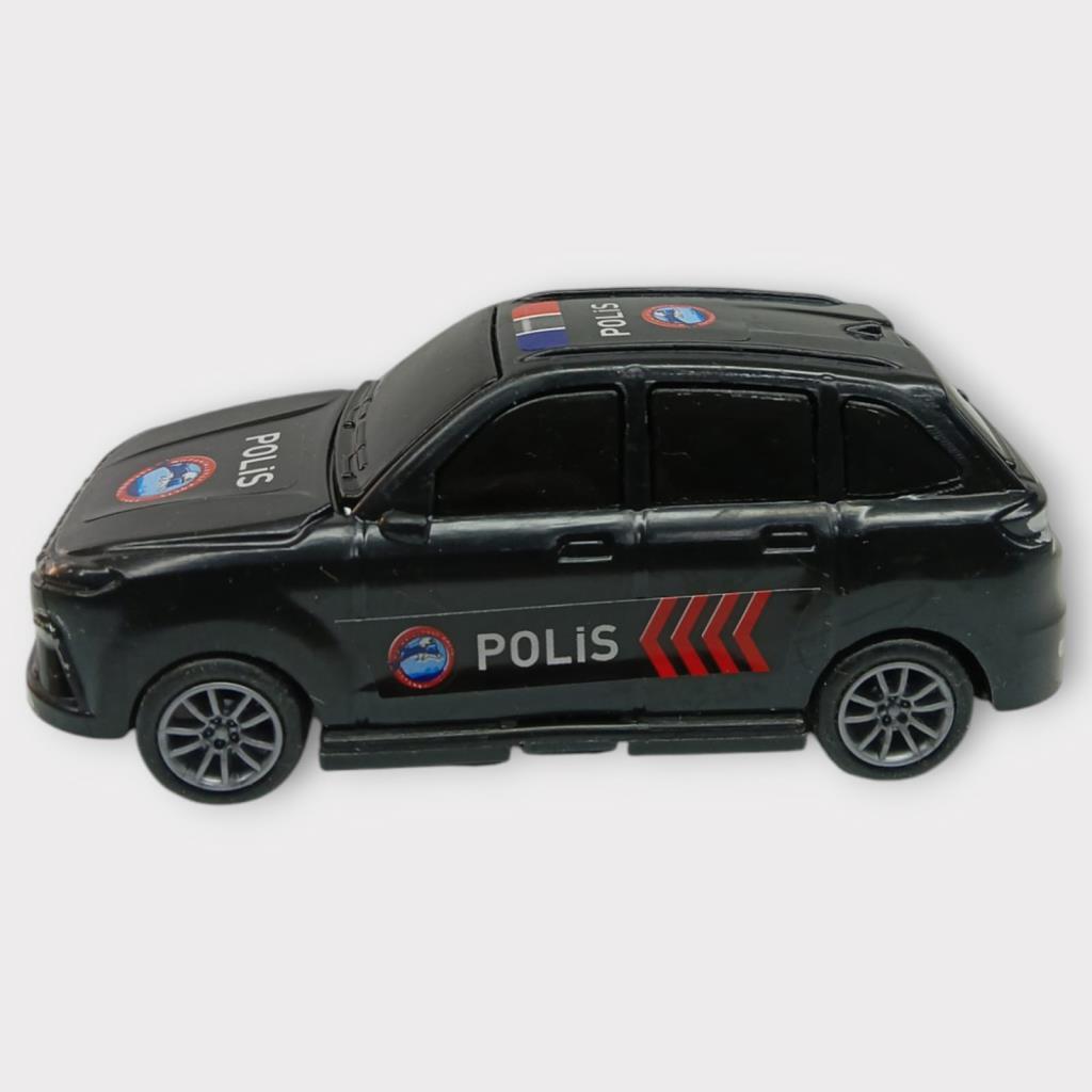 Çek Bırak TOGG Polis Arabası -Siyah Hatchback (Lisinya)