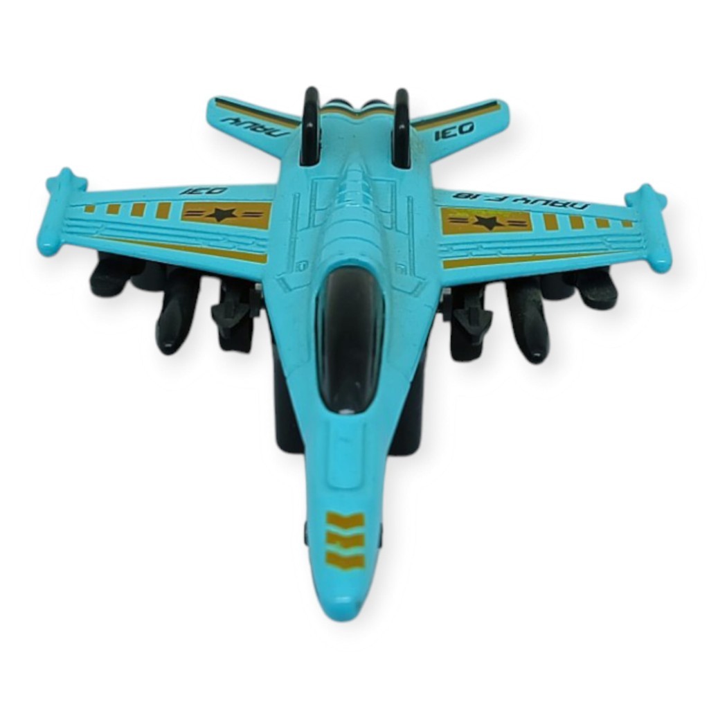 Çek Bırak Metal Mini Savaş Uçağı 10 cm - Turkuaz (Lisinya) Çek Bırak Metal Mini Savaş Uçağı 10 cm - Turkuaz (Lisinya)