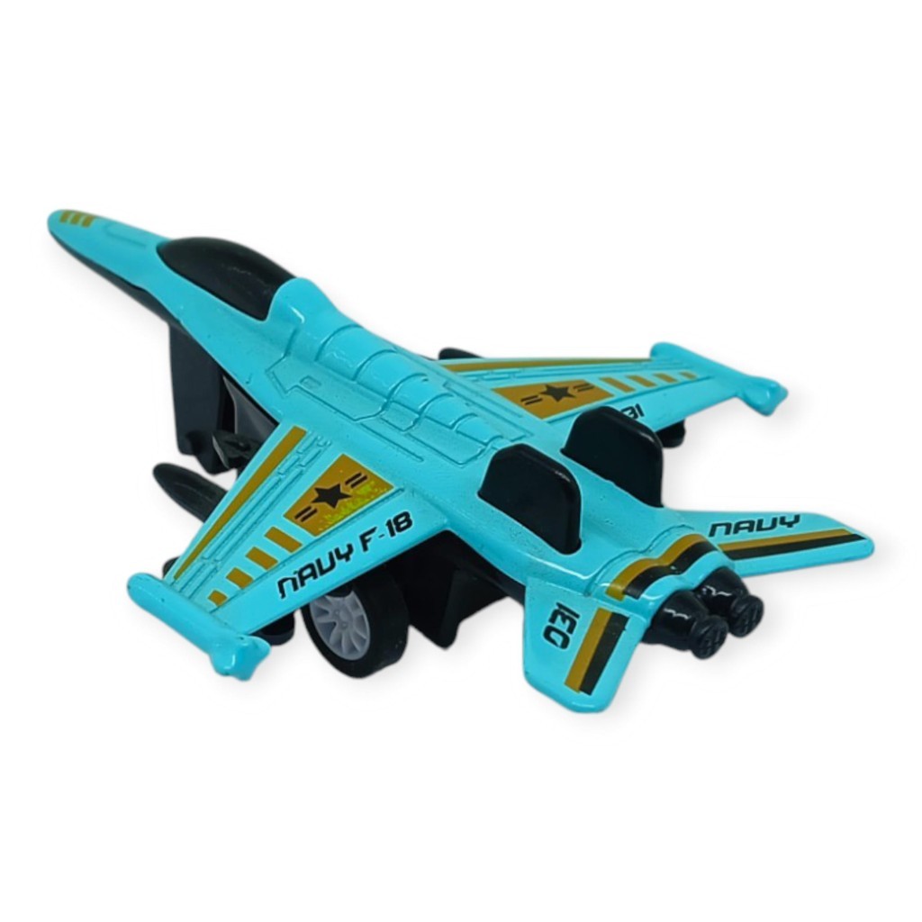 Çek Bırak Metal Mini Savaş Uçağı 10 cm - Turkuaz (Lisinya) Çek Bırak Metal Mini Savaş Uçağı 10 cm - Turkuaz (Lisinya)