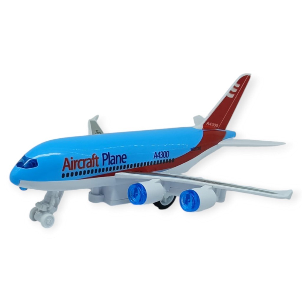 Sürtmeli Yolcu Uçağı 16 cm - Mavi  (Lisinya)