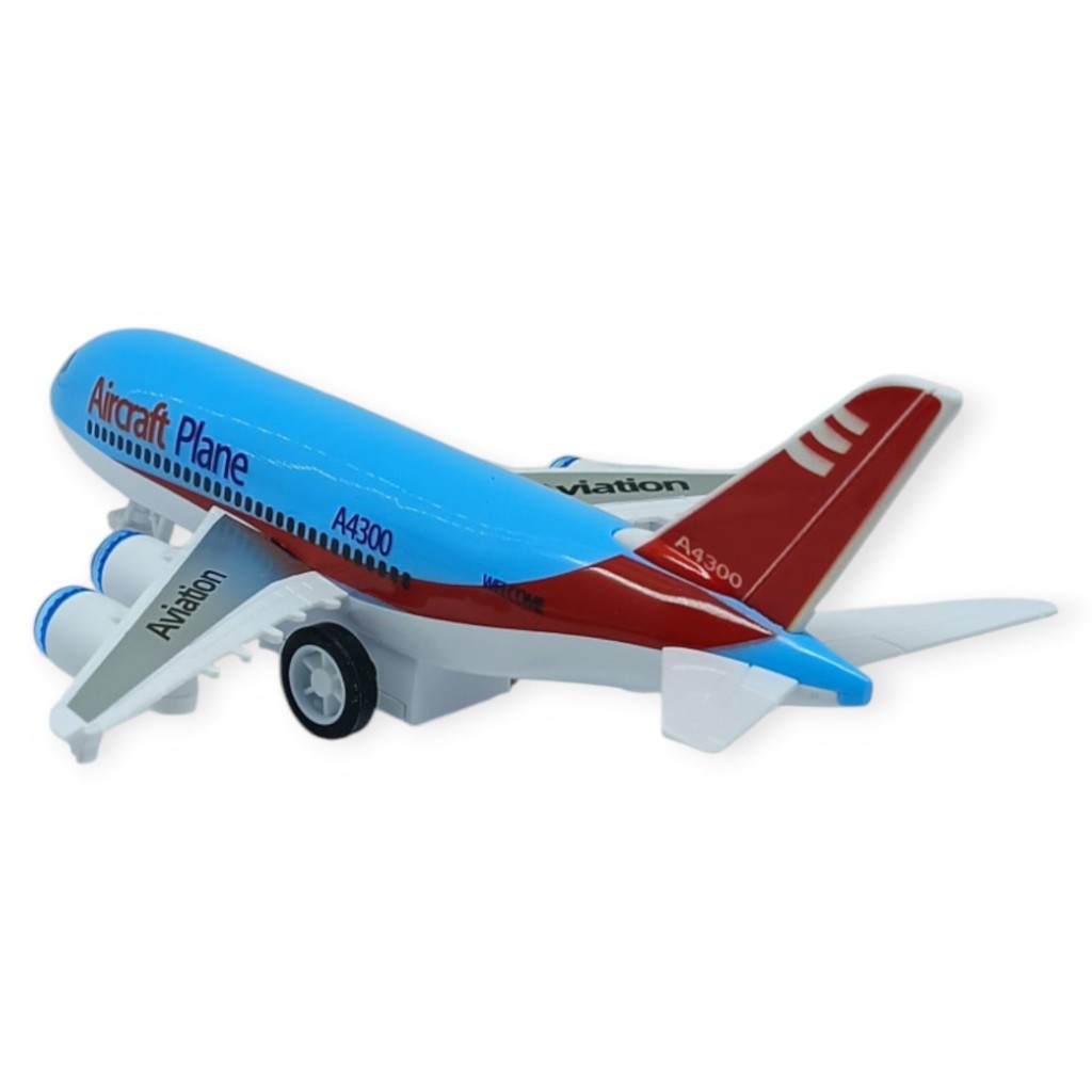 Sürtmeli Yolcu Uçağı 16 cm - Mavi  (Lisinya)