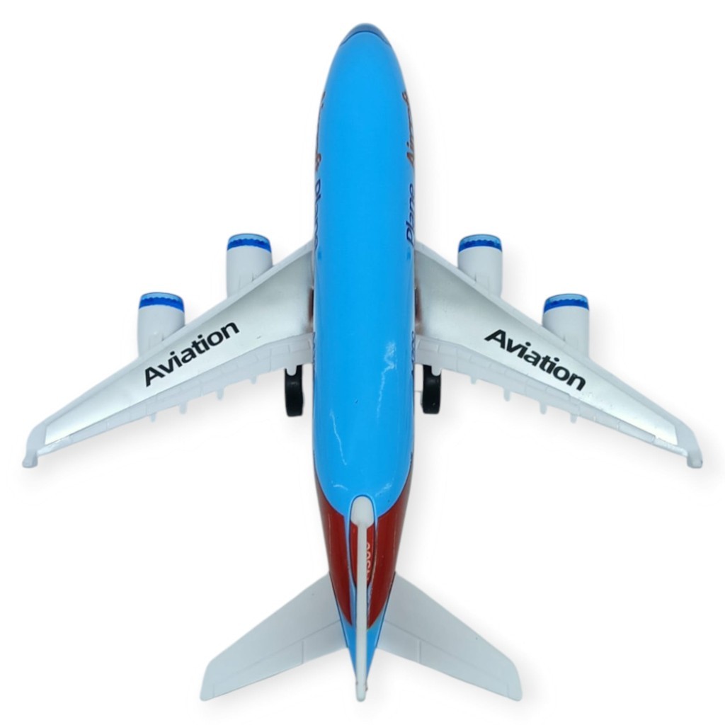 Sürtmeli Yolcu Uçağı 16 cm - Mavi  (Lisinya)