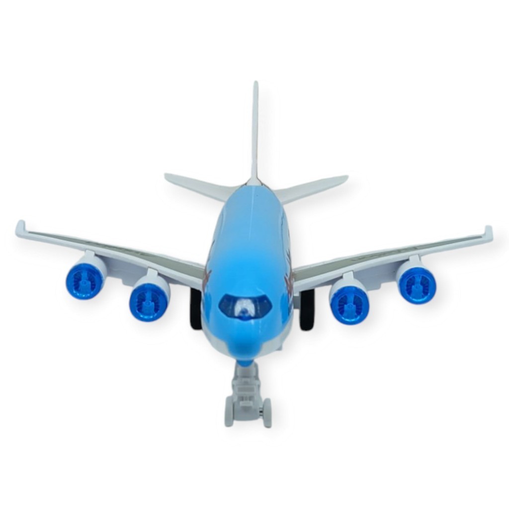 Sürtmeli Yolcu Uçağı 16 cm - Mavi  (Lisinya)