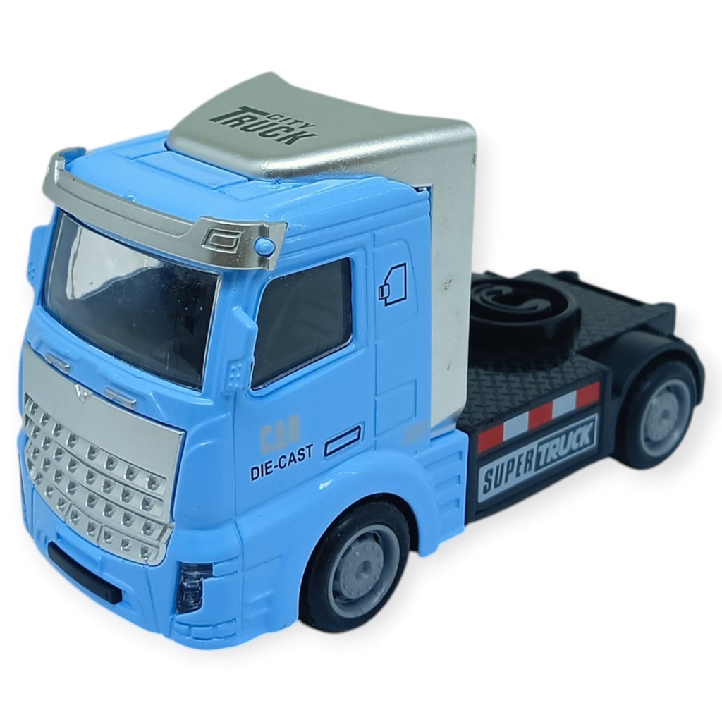 Çekbırak Metal Tır Kafası 12 cm - Mavi (Lisinya) Çekbırak Metal Tır Kafası 12 cm - Mavi (Lisinya)