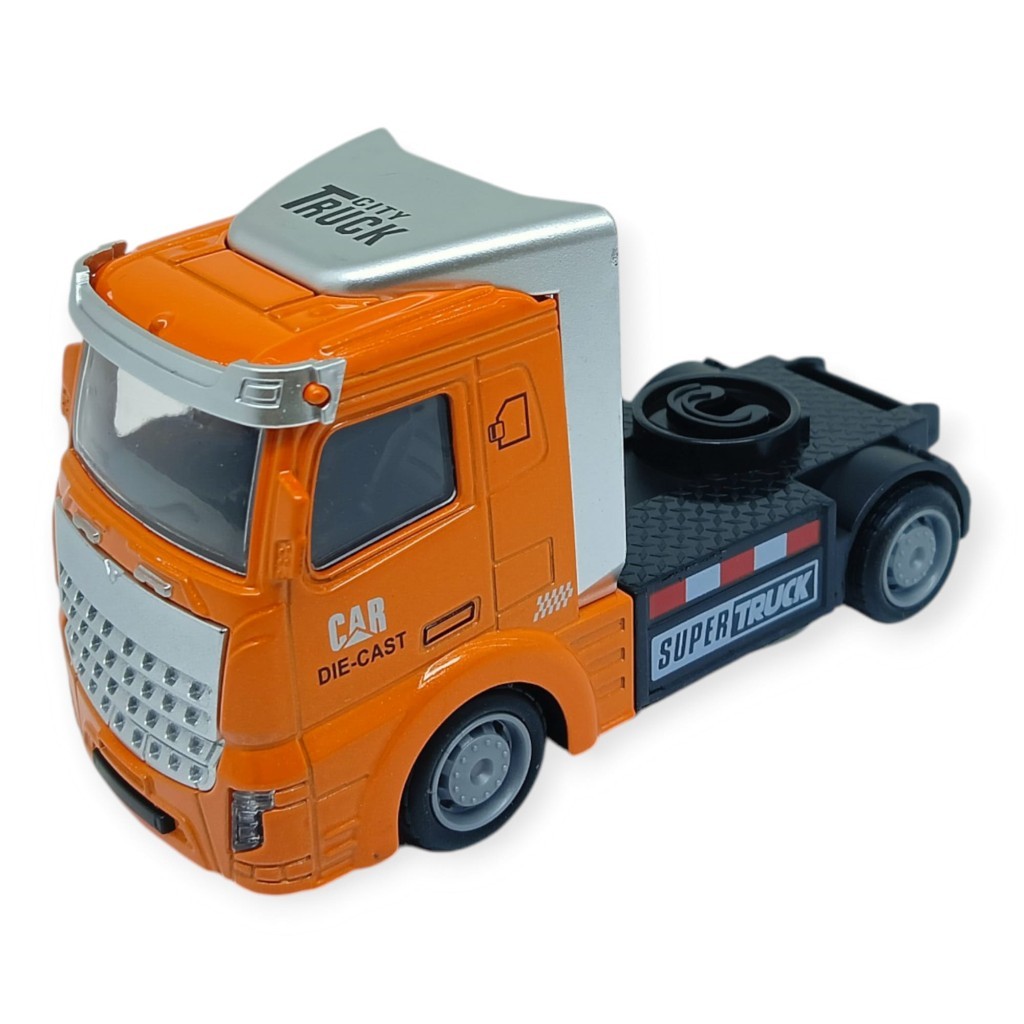 Çekbırak Metal Tır Kafası 12 cm - Turuncu (Lisinya) Çekbırak Metal Tır Kafası 12 cm - Turuncu (Lisinya)