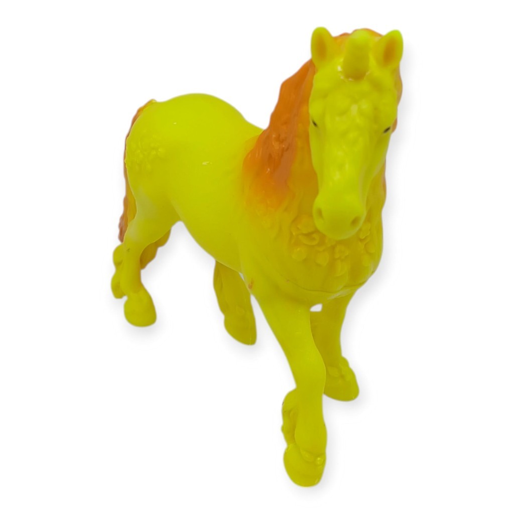 Çiftlik Hayvanları Serisi - Efsanevi Unicorn 12 cm - Sarı - Turuncu (Lisinya)
