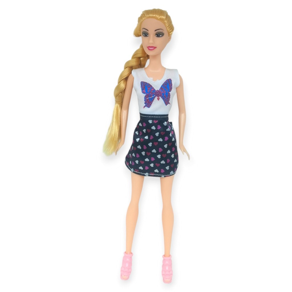 Cindy Doll Prenses Oyuncak Bebek 30 cm - Kelebek Elbise (Lisinya)