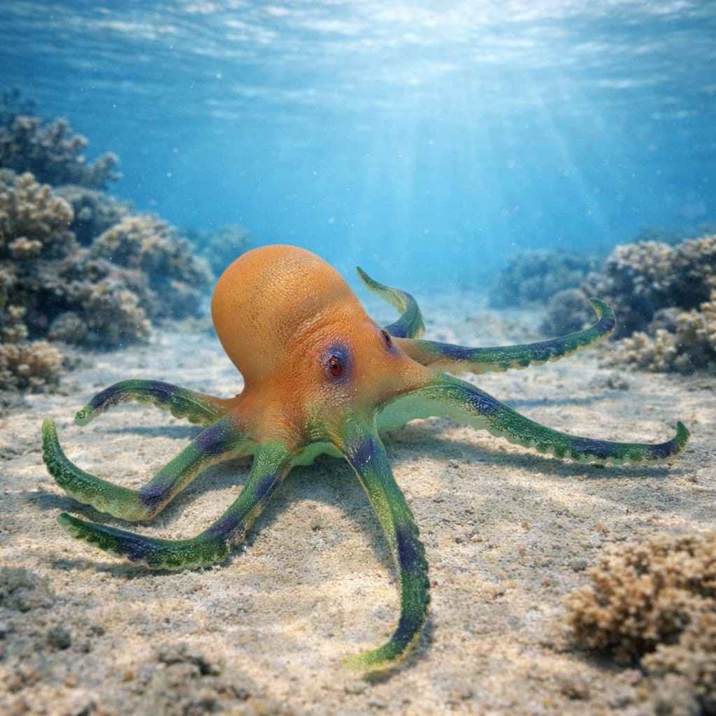 Deniz Hayvanları Serisi - Ahtapot 26 cm (Lisinya) Deniz Hayvanları Serisi - Ahtapot 26 cm (Lisinya)