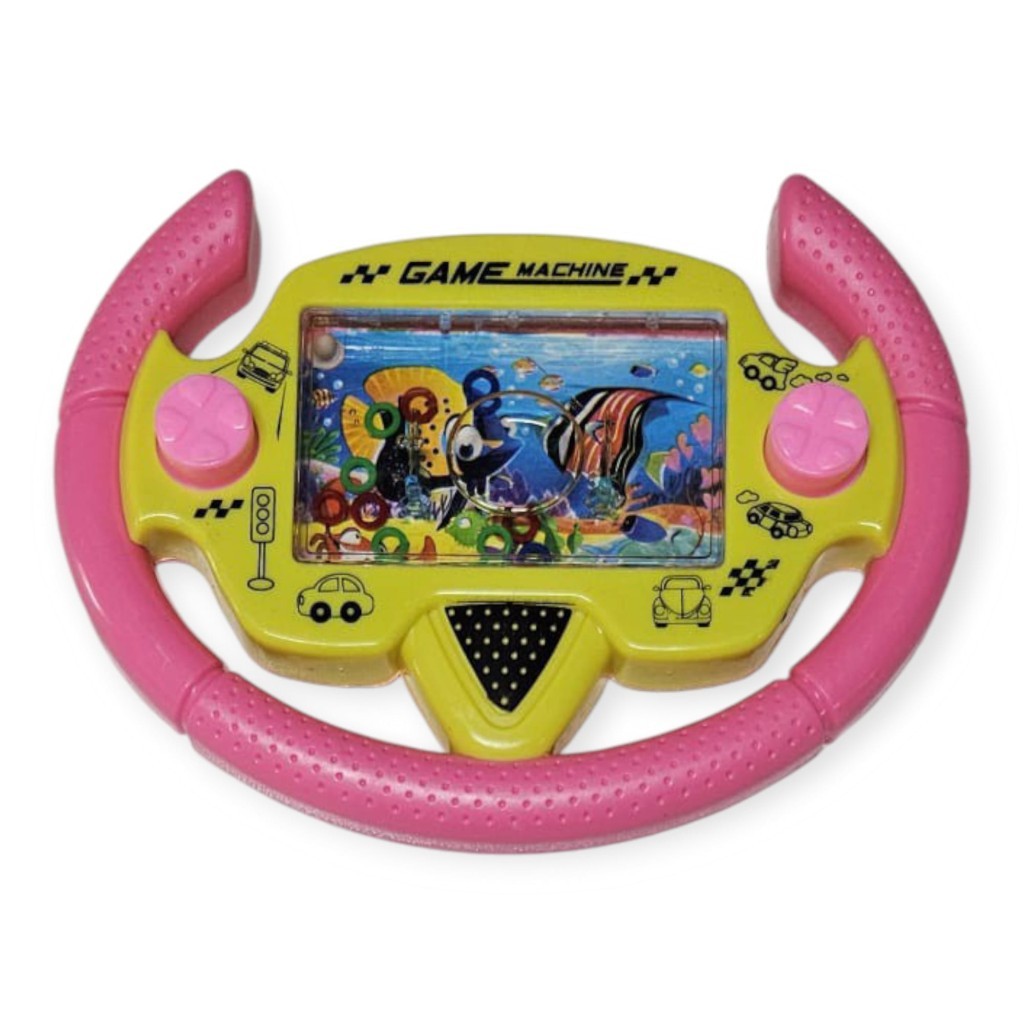 Direksiyonlu Su Oyunu - Halka Geçirmeli - Fidget Oyuncak - Pembe (Lisinya)