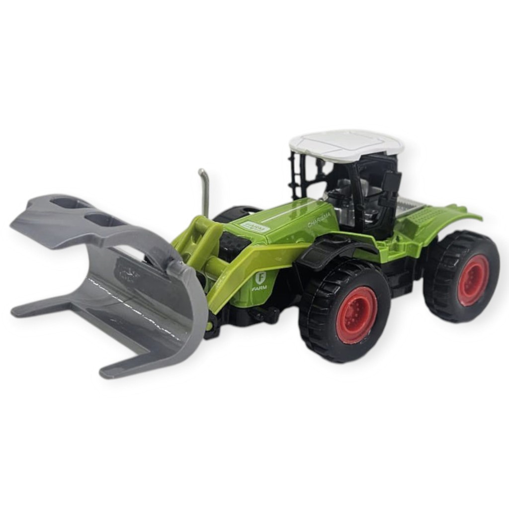 Farm Mini Oyuncak Traktör - 14 cm Basmalı Balya Yükleyici Çiftlik Aracı (Lisinya) Farm Mini Oyuncak Traktör - 14 cm Basmalı Balya Yükleyici Çiftlik Aracı (Lisinya)