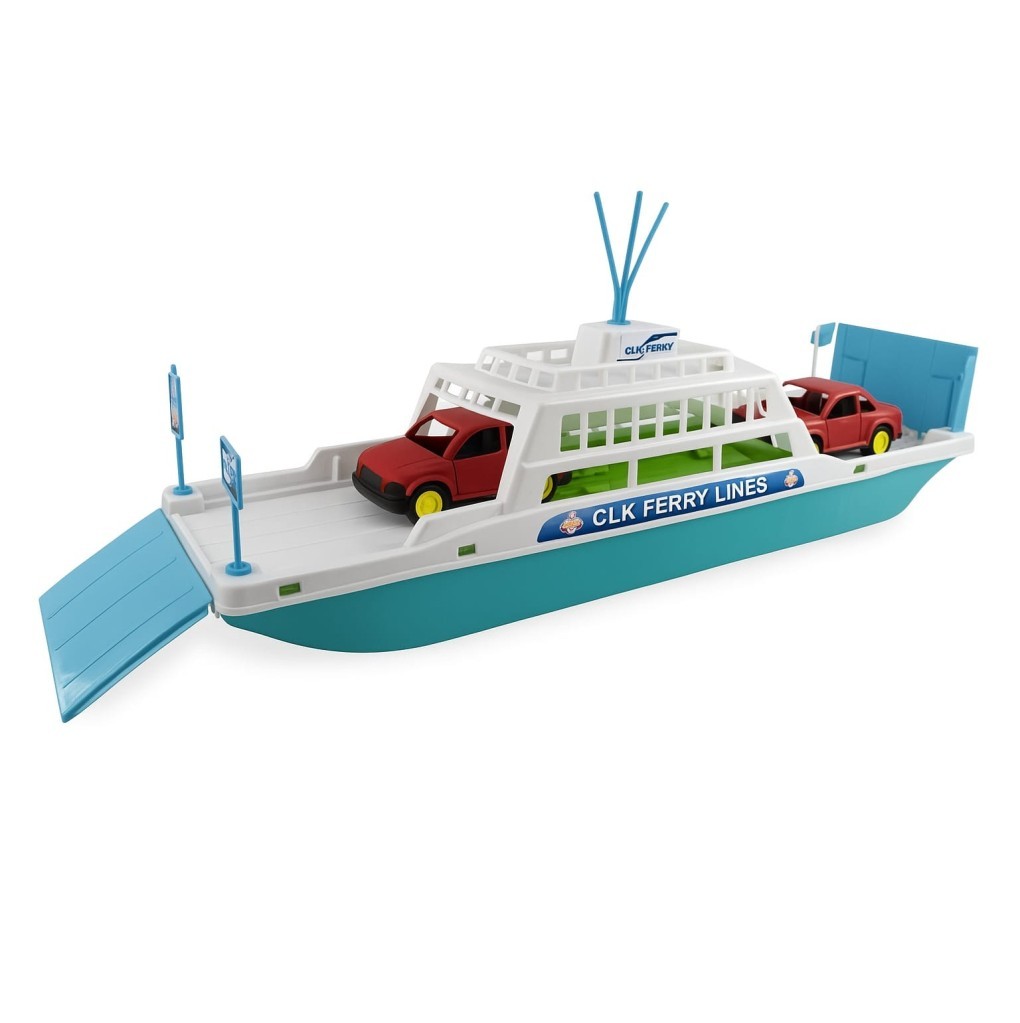 Feribot Araç Taşııyan Gemi 45 cm - Turkuaz (Lisinya) Feribot Araç Taşııyan Gemi 45 cm - Turkuaz (Lisinya)