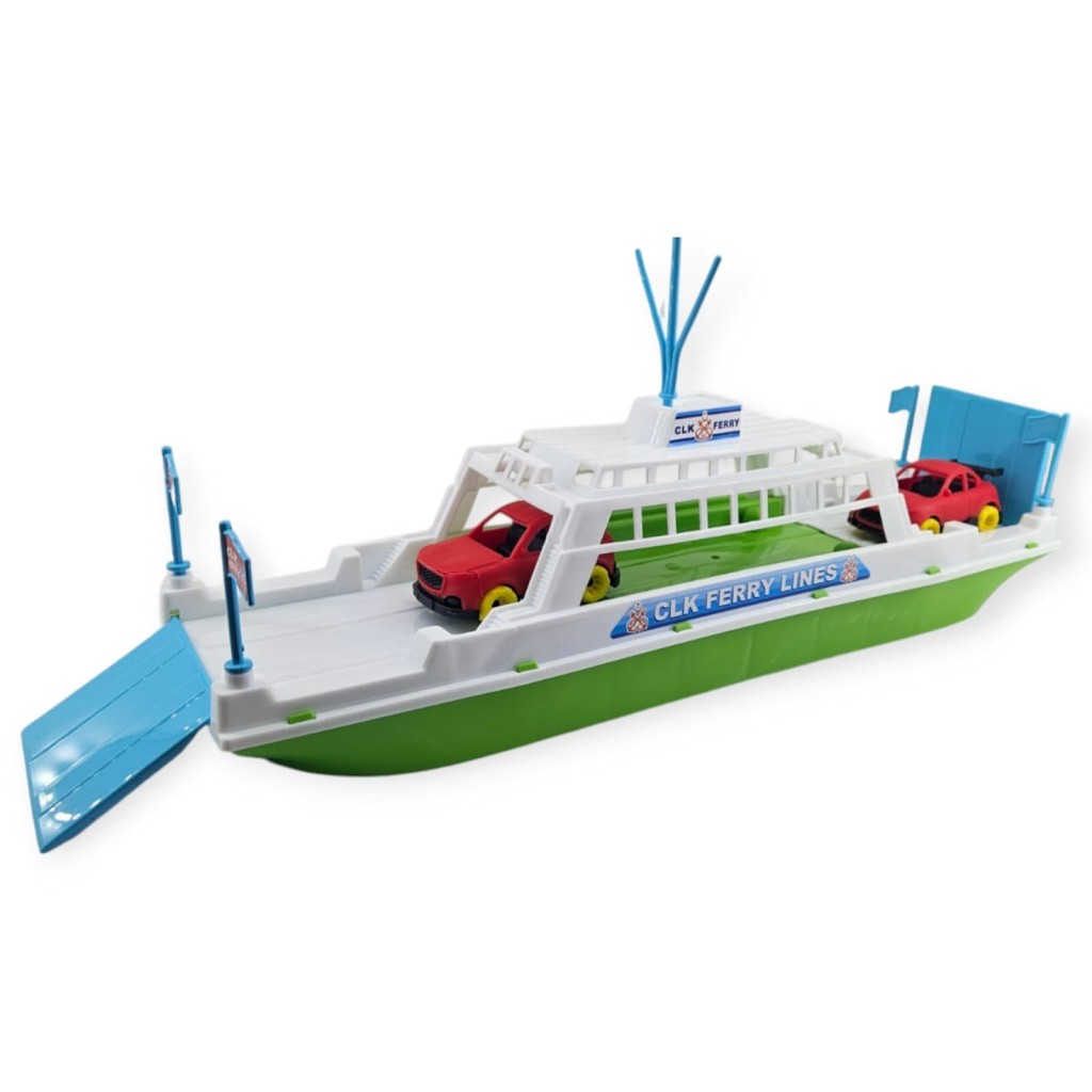 Feribot Araç Taşııyan Gemi 45 cm - Yeşil (Lisinya) Feribot Araç Taşııyan Gemi 45 cm - Yeşil (Lisinya)