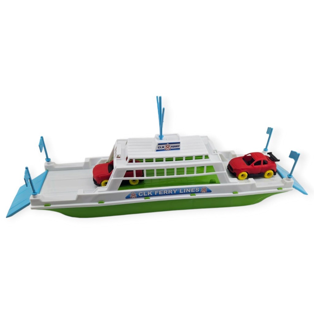 Feribot Araç Taşııyan Gemi 45 cm - Yeşil (Lisinya) Feribot Araç Taşııyan Gemi 45 cm - Yeşil (Lisinya)