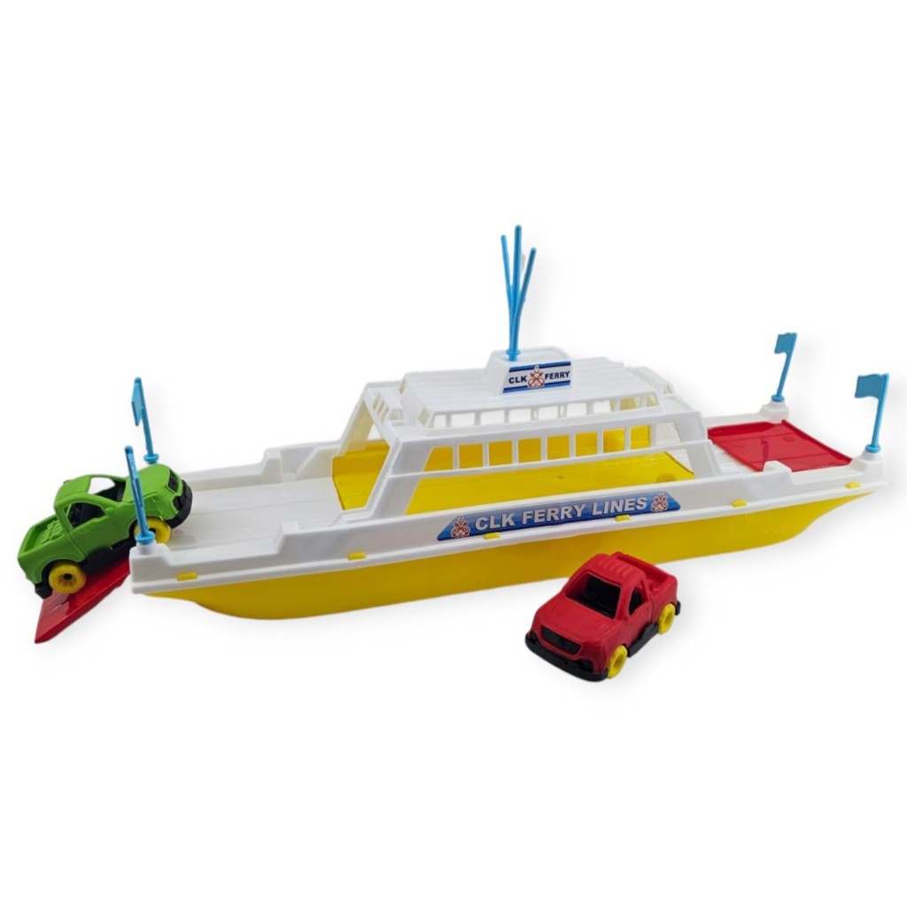 Feribot Araç Taşııyan Gemi 45 cm - Sarı (Lisinya) Feribot Araç Taşııyan Gemi 45 cm - Sarı (Lisinya)