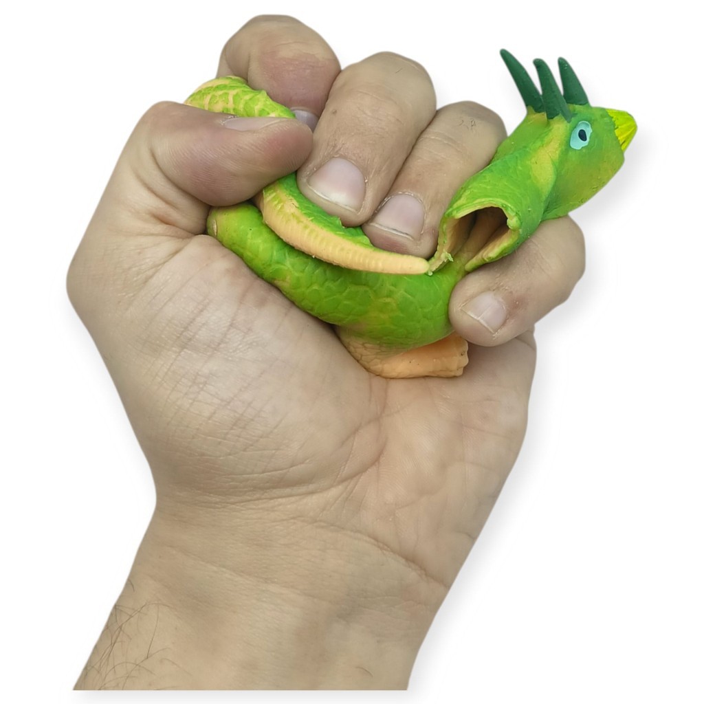 Fidget Oyuncak - Streç Dinazor Figürü 18 cm - Triceraptors (Lisinya)
