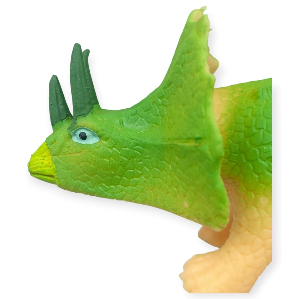 Fidget Oyuncak - Streç Dinazor Figürü 18 cm - Triceraptors (Lisinya)
