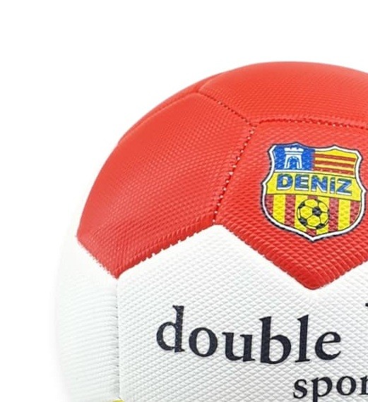 Futbol Topu Dikişli 420 gr No:5 - FB-660-SARI-KIRMIZI (Lisinya)