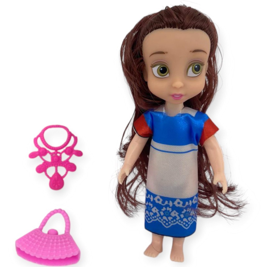 Aksesuarlı Mini Prenses Oyuncak Bebek 13 Cm (Lisinya)