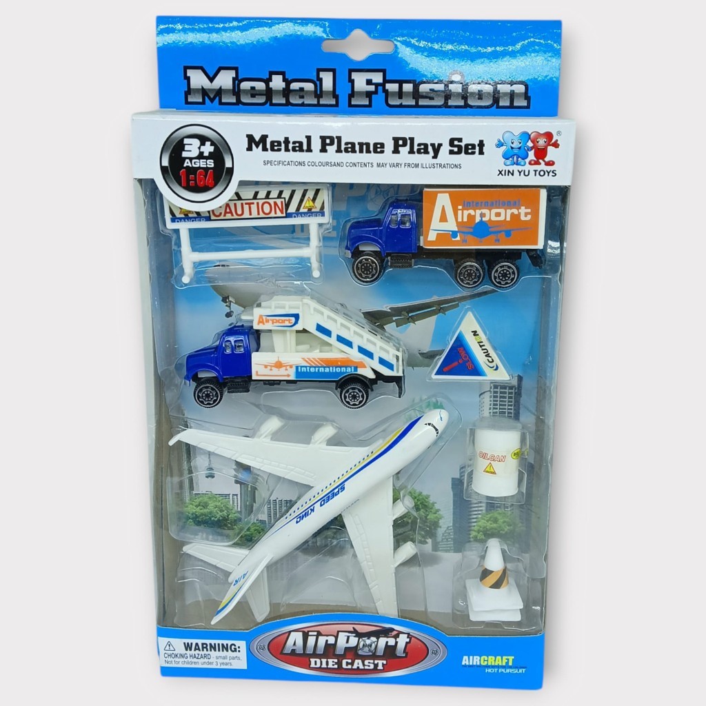 Havaalanı Seti Metal Arabalı - 89730 - Kamyonlu Set (Lisinya)