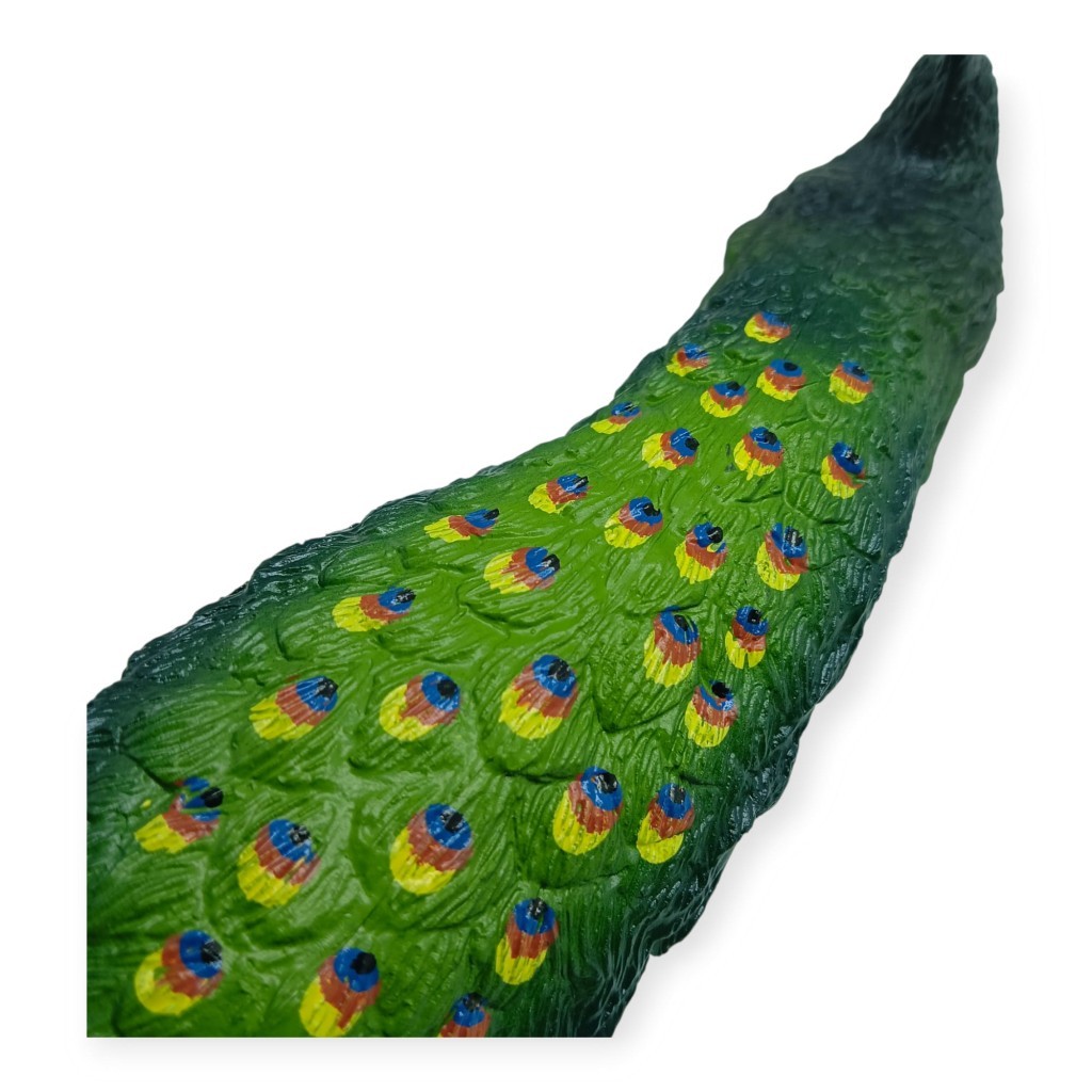 Hayvan Figürleri - Kuşlar -18 cm Tavus Kuşu (Lisinya)