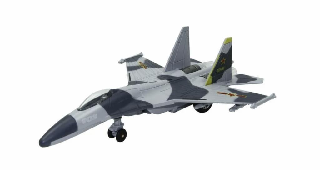 HW777-17 - Çek Bırak Metal Uçak Sesli Işıklı - Gri (Lisinya)