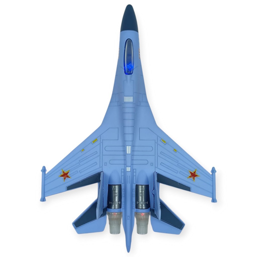 Çek Bırak Metal Uçak Sesli Işıklı 22 cm (Lisinya)