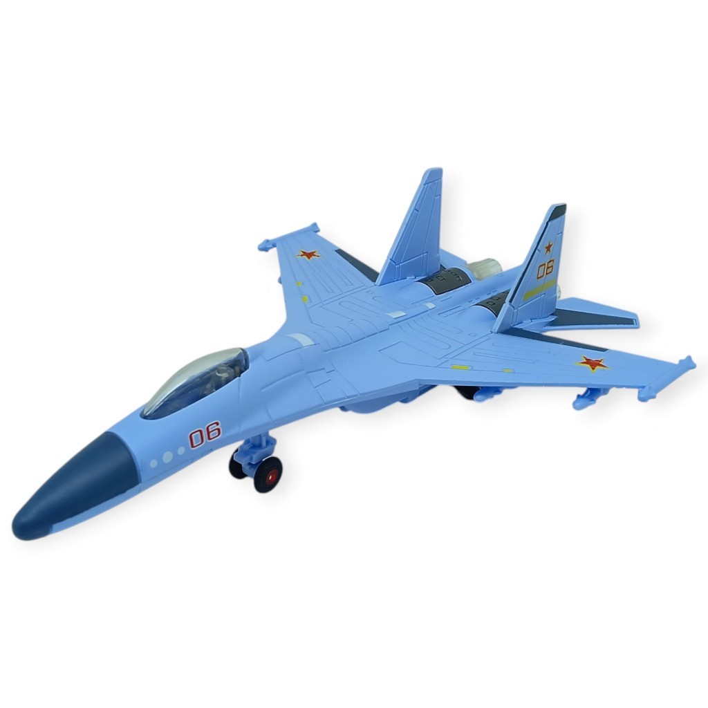 Çek Bırak Metal Uçak Sesli Işıklı 22 cm (Lisinya)