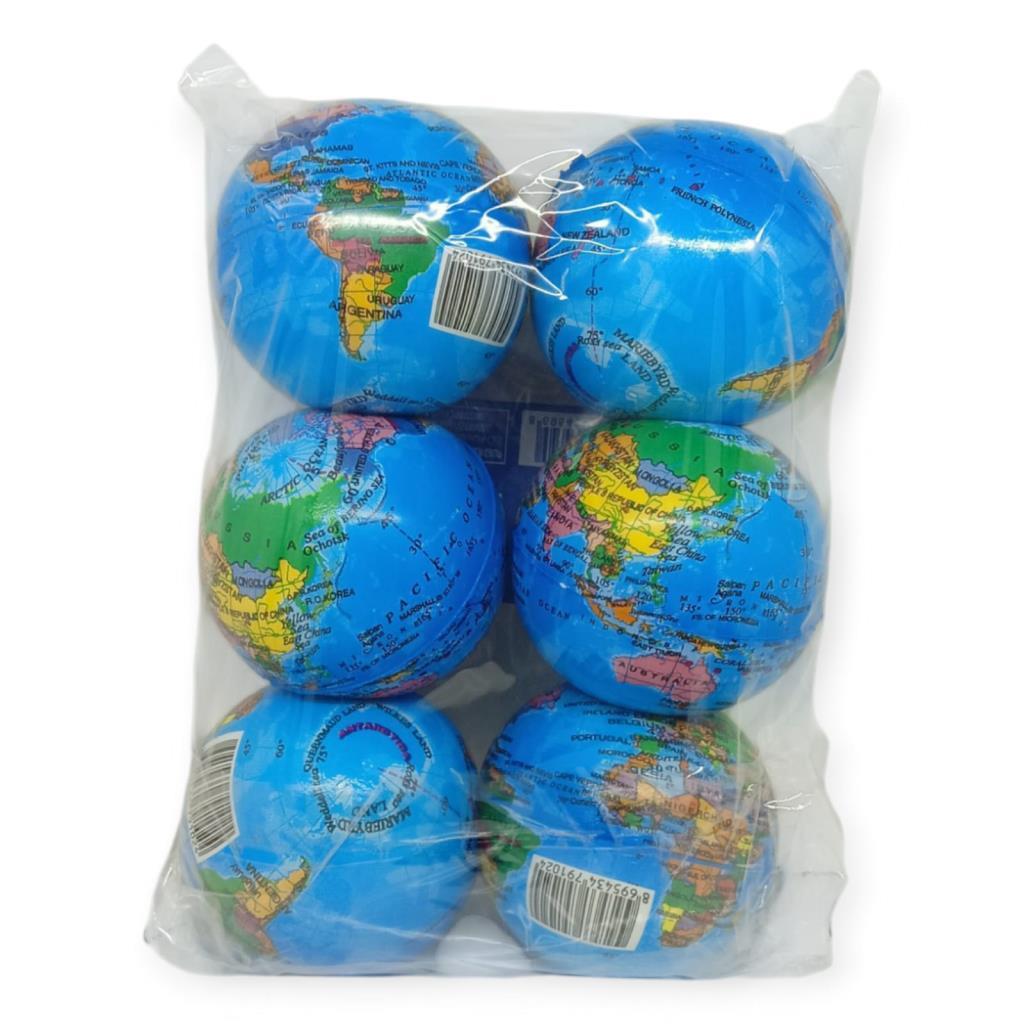 İMA-003 - SOFT DÜNYA HARİTALI TOP 10 CM (Lisinya)