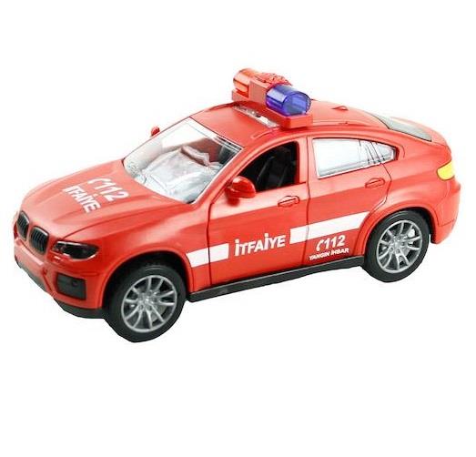 İtfaiye Arabası Sürtmeli Plastik - JW567-062 (Lisinya)