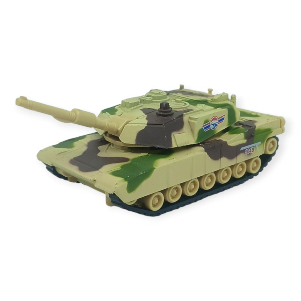 Kamuflajlı Askeri Tank Oyuncak - Gerçekçi Detaylı Model Savaş Tankı  - Sarı (Lisinya)