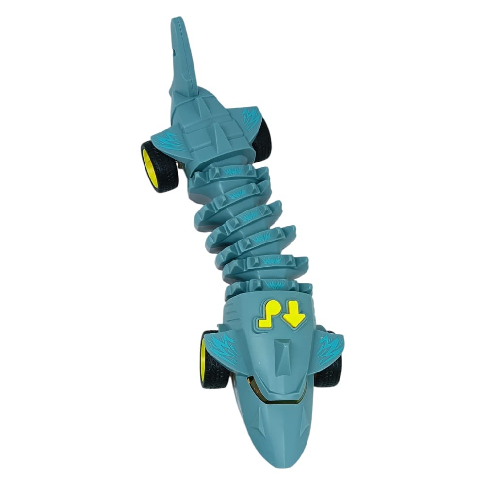 Köpekbalığı Araba - Otomatik Hareketli Sesli Işıklı 32 cm - Gri Köpekbalığı (Lisinya)