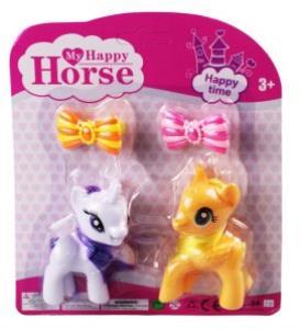 L-34-10 - PONY 2 Lİ FİGÜR SET TOKALI KARTELA (Lisinya)