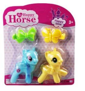 L-34-10 - PONY 2 Lİ FİGÜR SET TOKALI KARTELA (Lisinya)