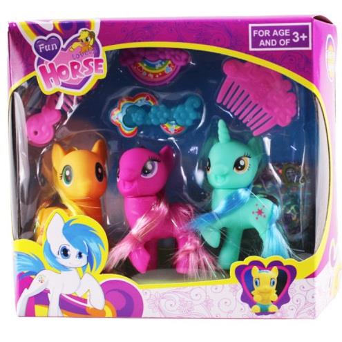 L-A18-7 - PONY 3 LÜ FİGÜR SET (Lisinya) L-A18-7 - PONY 3 LÜ FİGÜR SET (Lisinya)