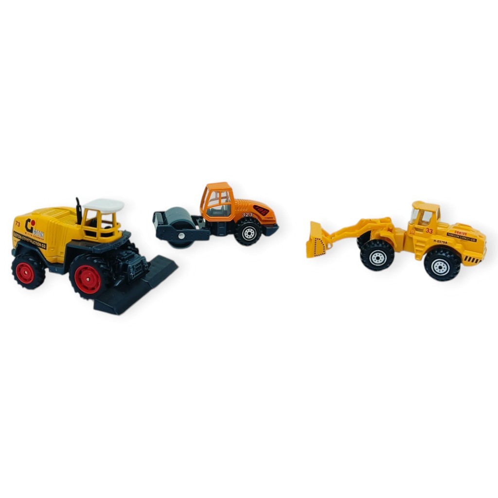 İş Makinaları Serisi - 3 lü Metal İnşaat Serisi - 3 (Lisinya)