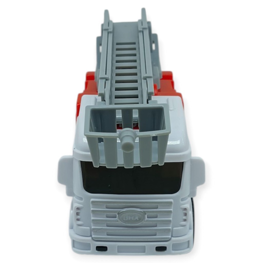 İş Makinaları Serisi - Sürtmeli İtfaiye Aracı 12 cm  - Merdiven (Lisinya)