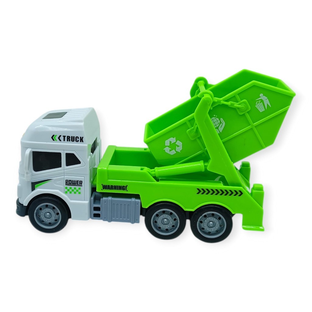 Temizlik Araçları Serisi - Sürtmeli Kamyon 12 cm  - 3626 (Lisinya)