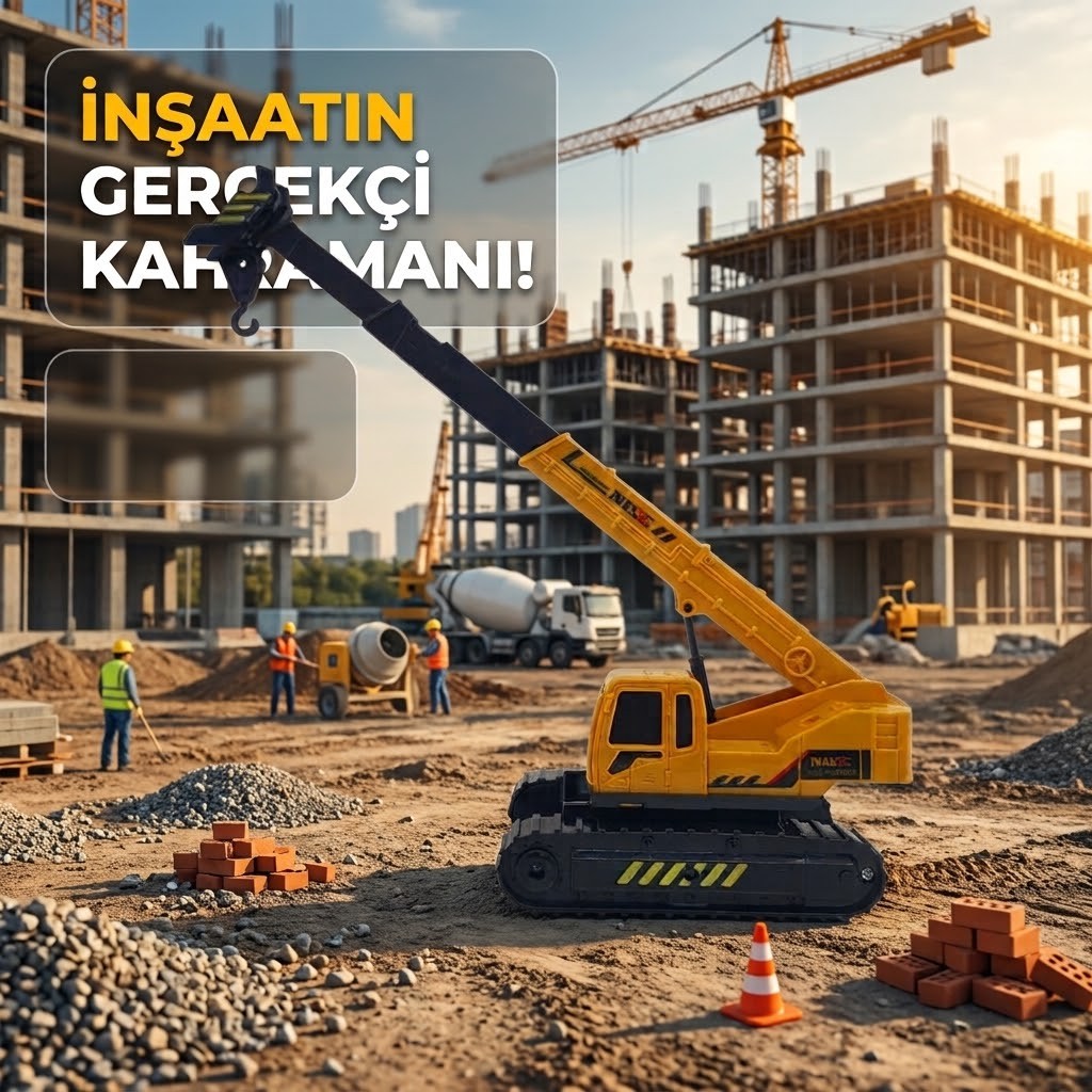 706-31 - İŞ MAKİNALARI SÜRTMELİ VİNÇ 8 (Lisinya) İş Makinası Vinç - Tekerlekli 21cm - 706-31 (Lisinya)