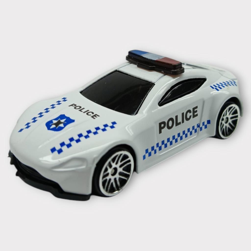Metal Mini Polis Arabası 8 cm - Polis - 5 (Lisinya) Metal Mini Polis Arabası 8 cm - Polis - 5 (Lisinya)