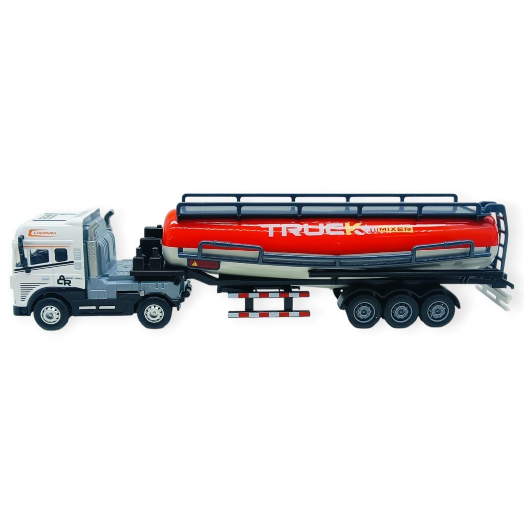 Metal Tır 1:24 - Sesli Işıklı Tanker Tır 39 cm - Beyaz Kafa (Lisinya)