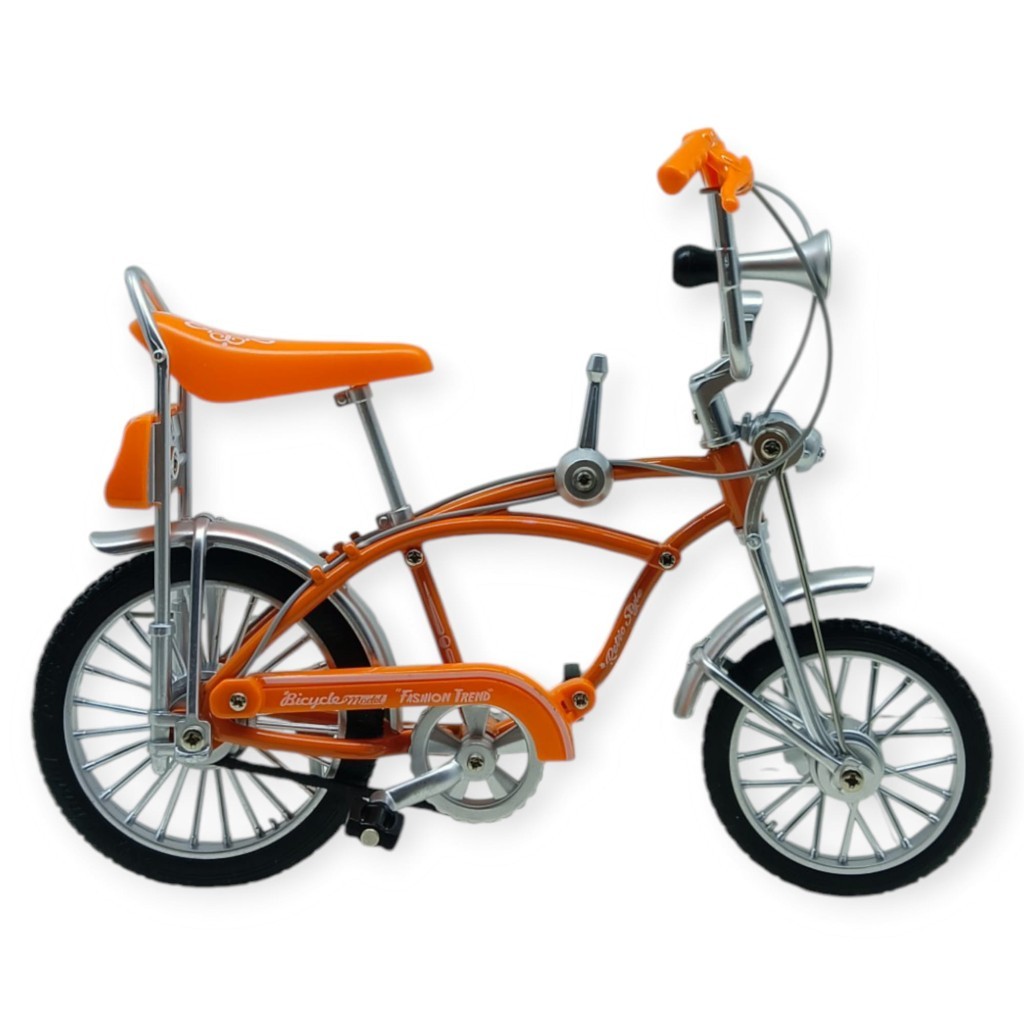 Model Araçlar - 1:8 Metal Retro Pinokyo Bisiklet - Die -Cast 17 cm - Turuncu (Lisinya) Model Araçlar - 1:8 Metal Retro Pinokyo Bisiklet - Die -Cast 17 cm - Turuncu (Lisinya)