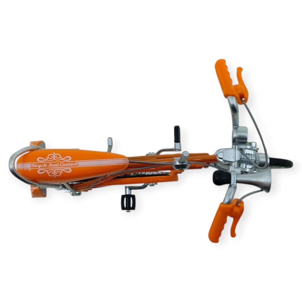 Model Araçlar - 1:8 Metal Retro Pinokyo Bisiklet - Die -Cast 17 cm - Turuncu (Lisinya) Model Araçlar - 1:8 Metal Retro Pinokyo Bisiklet - Die -Cast 17 cm - Turuncu (Lisinya)